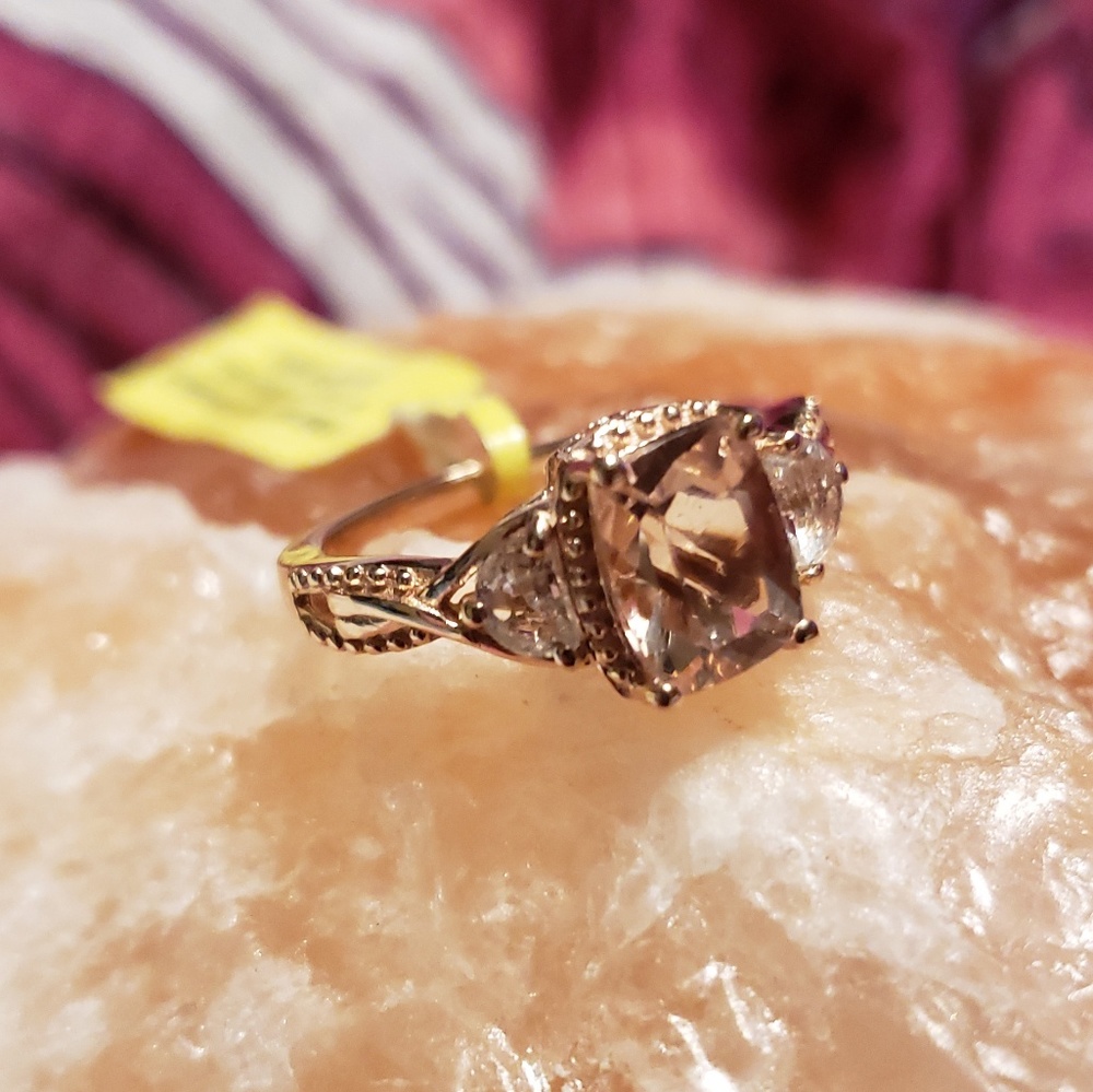 Genuine Marropino Morganite Ring